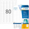 HERMA 10002 Preisetiketten ablösbar, 25 Blatt, 35,6 x 16,9 mm, 80 pro A4 Bogen, 2000 Stück, selbstklebend, bedruckbar, matt, blanko Papier Preisschilder Etiketten Aufkleber, weiß