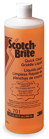 Scotch-Brite 701 Quick-Clean Griddle Liquid, 1-Quart Bottle (Case of 4)