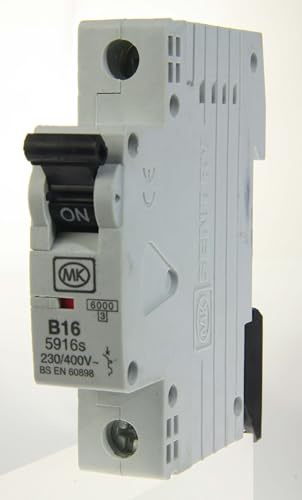 MK Electric Sentry 16A Single Pole Type B MCB