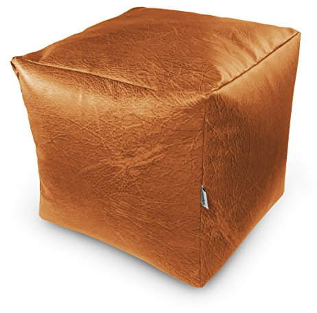 Natalia Spzoo Sitzwürfel aus Kunstleder zum sitzen Spielen usw. super leicht (Gelb(dunkel))