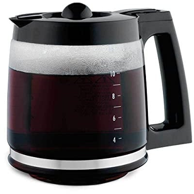 Hamilton Beach - Karaffe mit Schwarzem Griff und Deckel A. Kompatibel mit Hamilton Beach 2-Way Brewer mod. nr. 49980A-CE, Karaffe Glas / Glaskanne (88152-CE)