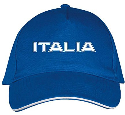 Sol's / Fassbender-Druck Basecap mit Italien Bedruckt (Italien Blau)