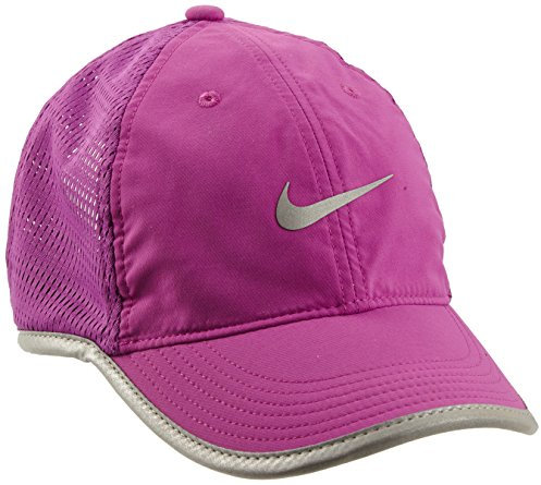 Nike W 's Run Knit Mesh Cap Casquette pour Femme Taille Unique Multicolore - Violet/Argent (Cosmic Purple/Reflective Silv)