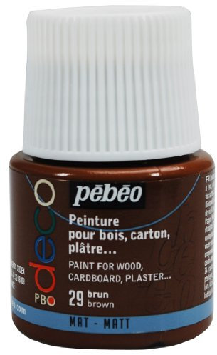 Pébéo 204029 29 Brown - Pintura acrílica (Mate, 45 ml), Color marrón