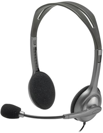 Logitech H110 Binaural Diadema Auricular con micrófono - Auriculares con micrófono (PC/Juegos, Binaural, Diadema, Alámbrico, 1,83 m, Supraaural)