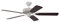 Pepeo Gmbh Ventilatore da Soffitto Potkuri, Bianco / Mogano, 132 Cm
