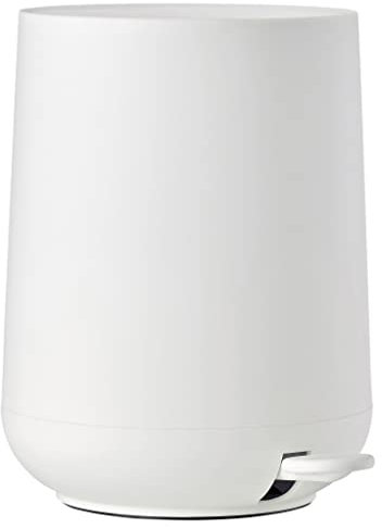 Zone Denmark Nova Mülleimer fürs Bad, Kosmetikeimer, Abfalleimer fürs Badezimmer, Durchm. 23 cm, Höhe 29 cm, Fassungsvermögen 5 Liter, Weiß