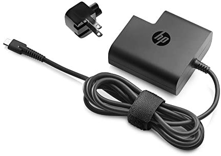 HP Adaptador de Alimentación de Viaje - (USB-C de 65 W, Compatible con Portátiles y Tabletas HP), Color Negro