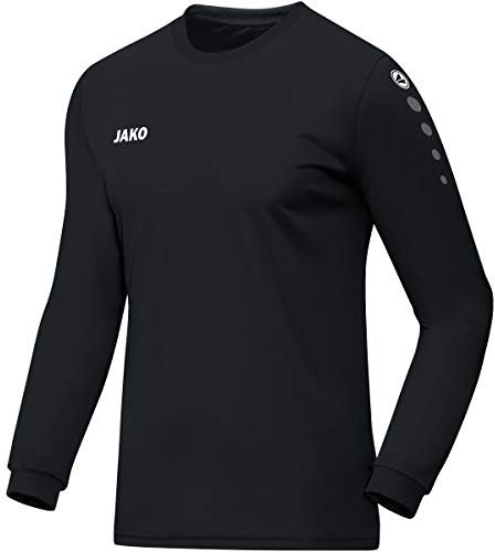 JAKO Team Trikot Langarm Weiß schwarz, M Herren