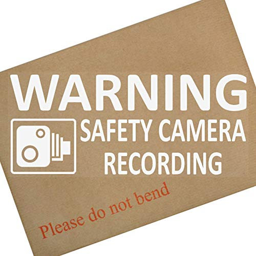 Platinum Place 1 x Warning SAFETY CAMERA Recording- 200mm - WINDOW Stickers-Vehicle Security Dash Cam Signs-CCTV,Car,Van,Truck,Taxi,Mini Cab,Bus,Coach,Go Pro