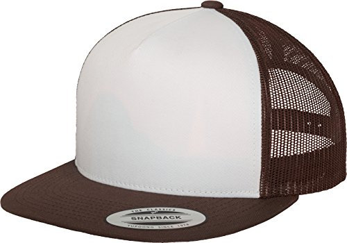 Flexfit Erwachsene Mütze Classic Trucker, Brn/Wht, One size, 6006W