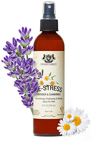 Lavendel & Kamille Aromatherapie & Glänzende Freshening Spray für Haustiere, Hundepflege Spray Dog Parfüm, Köln & Pet Dog Odor Eliminator