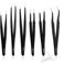 Neuftech - 6x Pinzette Industriali antistatiche in Acciaio Inossidabile Inox Pinzetta Elettronica di Precisione (Nero)
