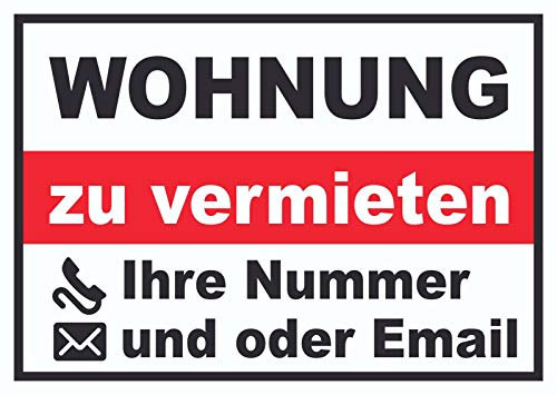 HB-Druck Wohnung zu vermieten Schild A1