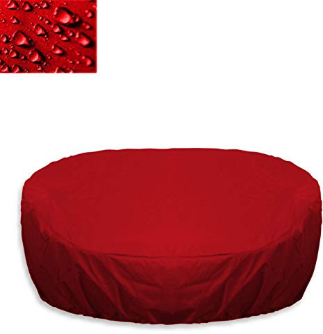 Holi Europe Premium Sonneninsel Abdeckung Schutzhülle Abdeckplane Rund Ø190cm x 85cm Rot