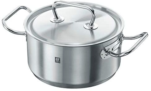 ZWILLING Twin Classic Bratentopf mit Deckel, 20 cm, 3 L, Induktionsgeeignet, Edelstahl