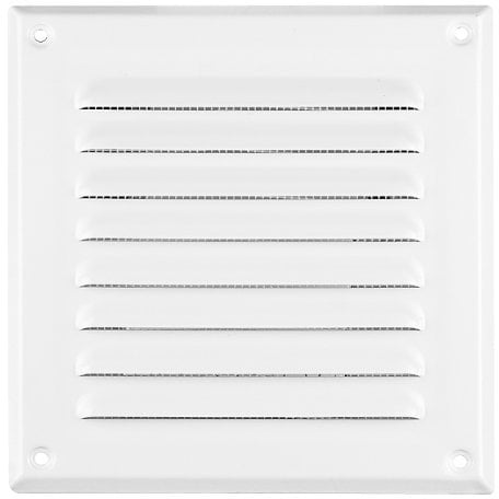 METAL Air Vent Grille Cover 250x250mm (10x10) WHITE Ventilation Cover