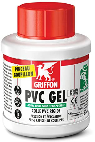 Colle PVC Gel Aqua spéciale eau potable GRIFFON tube 125 ml - 6306752