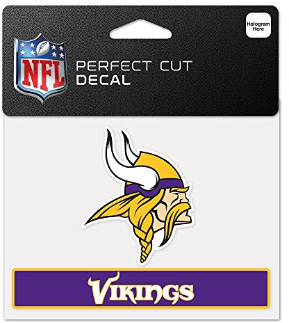 'WinCraft Snack-Schale NFL 4,5 x 5,5 perfekten Schnitt Auto Aufkleber (Vielzahl von Teams erhältlich), Minnesota Vikings, 4.5 x 5.75