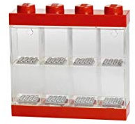 Lego Minifigures Minifigure Display Case, Plastik, Rot