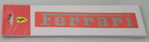 Ferrari F1 Team Logo Officiel homme Rouge &Sticker-Argent