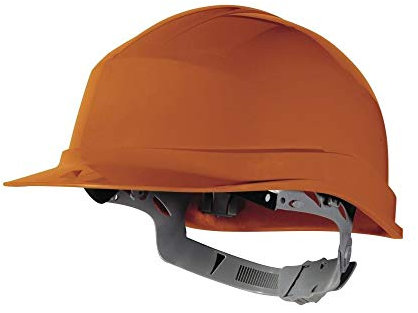 Deltaplus ZIRC1OR Industrieschutzhelm Mit Verstellbarem Kopfband, Orange, Größe Einstellbar