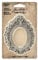 Tim Holtz Idea-ology Idea-Ology Barock-Bilderrahmen, Metall, 5,7 x 7,6 cm, 2 Stück, antikes Nickel Kunsthandwerk, Sonstige, Mehrfarbig, 7.18x10.99x1.06 cm