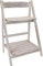 Spetebo Blumenständer weiß im Shabby Look mit 2 Böden - Pflanztreppe Blumenregal Blumenbank Blumentreppe