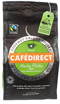 Cafédirect Fairtrade Machu Picchu Whole Bean Coffee, 227g