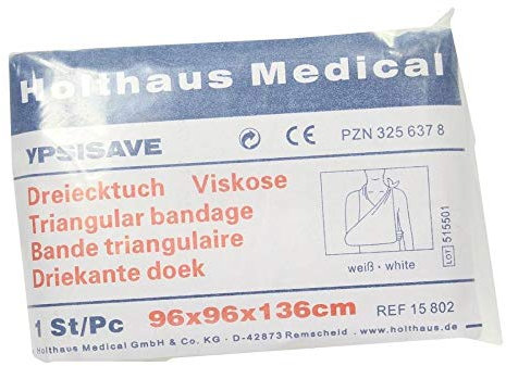 DREIECKTUCH Ypsisave 96x96x136 cm weiß 1 St