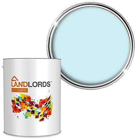 Landlords Weather Shield Milky Blue Smooth Masonry Paint | 5L in 30+ Colours | Storm Proof, Scrub Resistance & Waterproof | Weatherproof Technology Designed with Acrylic Resin for Ultimate Protection