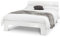 Julian Bowen Manhattan Double Bed - White Wooden 4ft 6in Bed Frame with Slats and Headboard, No Box Spring Needed, Underbed Storage, Modern Style - High Gloss