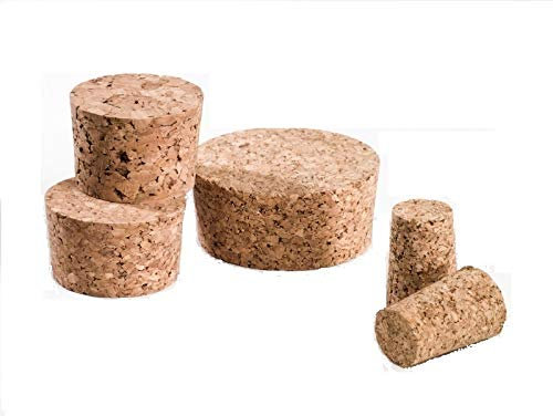 2 Fasskorken 55 x 50 mm, Höhe 16 mm, Presskork. Ideal für Weinfässer, Mostfässer, Ballonflaschen, Korbflaschen oder als Verschluss für andere Glas-Gefäße. Hobby Winzer, Bastel Bedarf, kreative Ideen