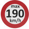 AUPROTEC Geschwindigkeitsaufkleber Winterreifen Aufkleber 160-240 km/h Auswahl: (10 Stück, 190 km/h)