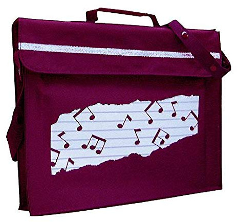 Mapac Maroon Primo Music Book Carrier Musical Notes