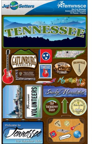 Reminisce Jet Setters 2 3-Dimensional Sticker, Tennessee