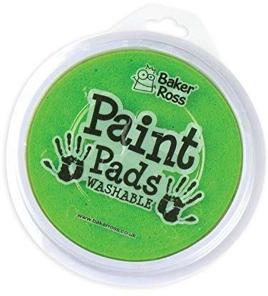 Baker Ross A181 Lime Green Giant Paint Pad For Kids Finger Painting for Arts and Crafts Projects (Pack of 1)