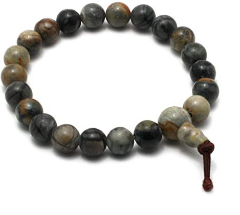 CrystalAge Picasso Jaspis Power Bead Armband