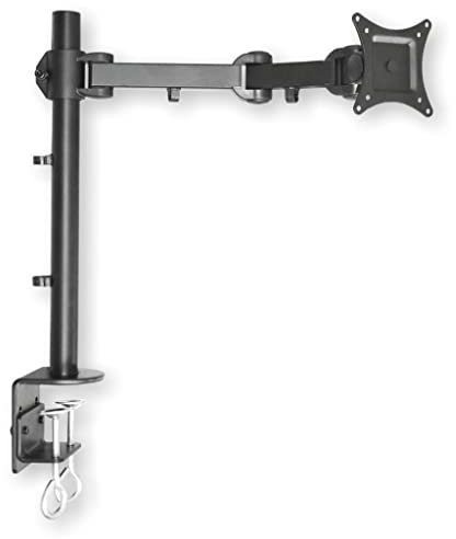 DMP Monitor Tischhalterung LCD 352S - Halterung für Monitore bis zu 32 Zoll (81,3cm max. 10kg) - neigbar schwenkbar höhenverstellbar VESA 75/100 schwarz