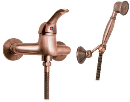 Class Mischbatterie für Außen, kupferfarben