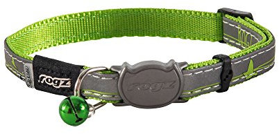 ROGZ CB08-L Halsband Nightcat, S, grün