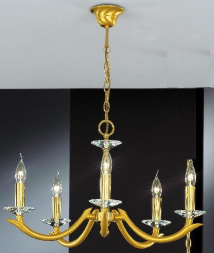Bankamp Krone Kronleuchter Gold Design Lüster Leuchte 1098/5-27