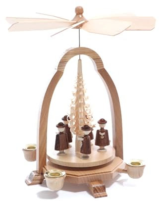 Rudolphs Schatzkiste Piramide con Le Montagne del Minerale metallifero della Piramide della tavola della Piramide di Natale dei cantanti 24cm del Canto Natalizio Nuove