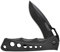 Camillus RAGE Survival Klappmesser aus 440 Stahl schwarz, Outdoor Survival Messer mit Gürtelclip - extra scharf, 19302
