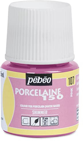 PEBEO 24107 Porcelaine 150 Flacon de Peinture pour Porcelaine Rose Brillant 45 ML