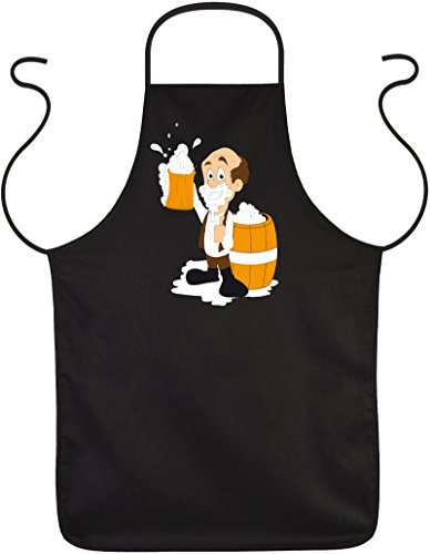Tini - Shirts Lustige Motiv Grillschürze : Biermann - Kochschürze Schwarz/unisex