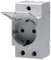 ABB M1175-C SCHUKO-Steckdose mit Klappdeckel für Verteilerkasten 2CSM211000R0721