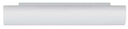 EGLO Wandlampe Zola, 2 flammige Spiegelleuchte, Wandleuchte aus Metall und opal-mattem Glas, Spiegellampe in Weiß, E14 Fassung, L 39 cm