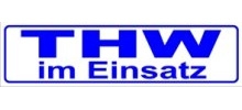INDIGOS UG - Magnetschild Auto THW im Einsatz 30 x 8 cm - Magnetfolie LKW Truck Transporter Baustellenfahrzeug Firmenwagen - flexibel abnehmbar, wetterfest & wiederverwendbar
