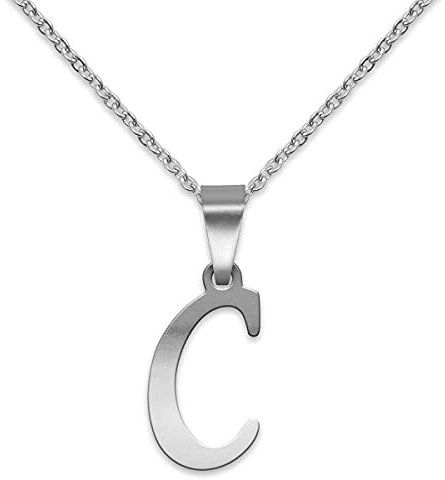 Soul-Cats polierter Buchstaben Kettenanhänger Modell: C